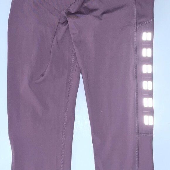 Under Armour women large UA Qualifier Speedpocket Roadside Runway Crop Tights - Picture 7 of 13